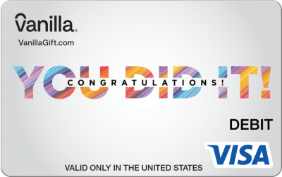 Vanilla Visa You Did It Gift Card