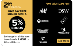 5% Bonus Gift Card