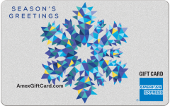 American Express® Blue Facet Snowflake Gift Card