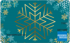 American Express® Gold Snowflake Gift Card