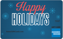 American Express® Holiday Blue Gift Card