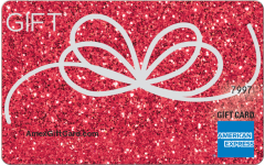 American Express® Ruby Glitter Bow Gift Card