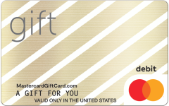 Mastercard® Gold Diagonal Gift Card