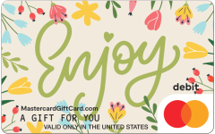 Floral eGift card with "Enjoy!" text