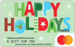 Mastercard® Green Holiday Patterns Gift Card
