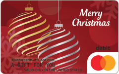 Mastercard® Red Hanging Ornaments Gift Card