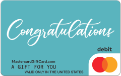 Mastercard® Congrats Teal Gift Card