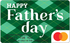 Mastercard® Green Plaid Father's Day Gift Card