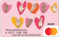 Mastercard® ASL Love Hearts Gift Card