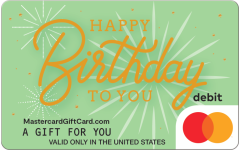 Mastercard® Green Happy Birthday Gift Card