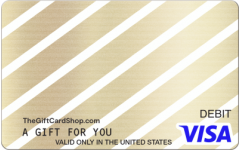 Visa Gold Diagonal Gift Card