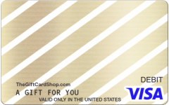 Visa® Gold Diagonal Gift Card