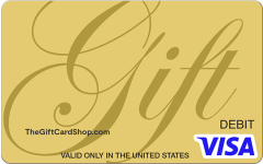 Visa® Gold Script Gift Card | The Gift Card Shop