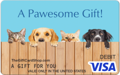 Visa® Pets Pawesome Gift Card