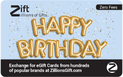 Puffy Balloons -  Zift Gift Card