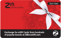 Red Swirls - Zift Gift Card