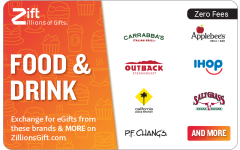 Food & Drink Gift Card - Zift 