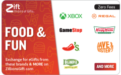 Food & Fun Gift Card - Zift 