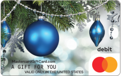 Mastercard® Cobalt Ornaments Gift Card