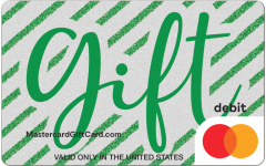 Mastercard® Emerald Glitter Stripes Gift Card
