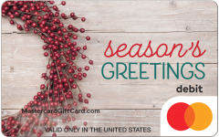 Mastercard® Holly Wreath Gift Card