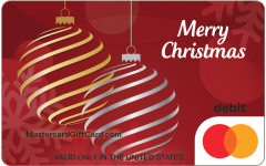 Mastercard® Red Hanging Ornaments Gift Card