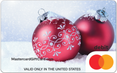 Mastercard® Snowy Ornaments Gift Card