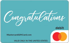 Mastercard® Congrats Teal Gift Card