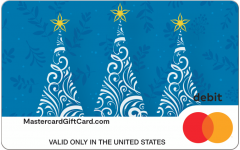Mastercard® Blue Ornamental Trees Gift Card