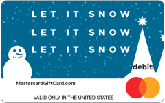 Mastercard® Blue Snowman Winter Gift Card