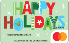 Mastercard® Green Holiday Patterns Gift Card