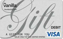 Silver Gift Visa Gift Card