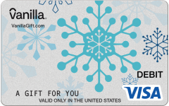 Snowflakes Visa Gift Card