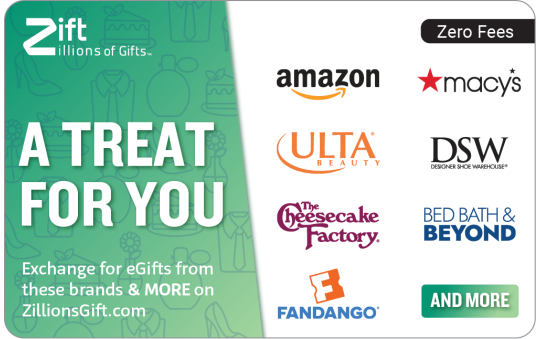 A Treat for You - Zift Gift Card | The Gift Card Shop