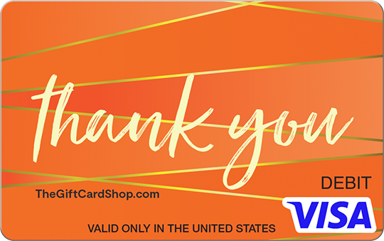 Visa® Thanks Orange Gift Card | The Gift Card Shop
