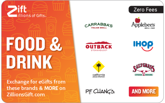 Food & Drink Gift Card - Zift | The Gift Card Shop