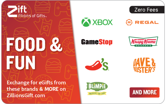 Food & Fun Gift Card - Zift | The Gift Card Shop