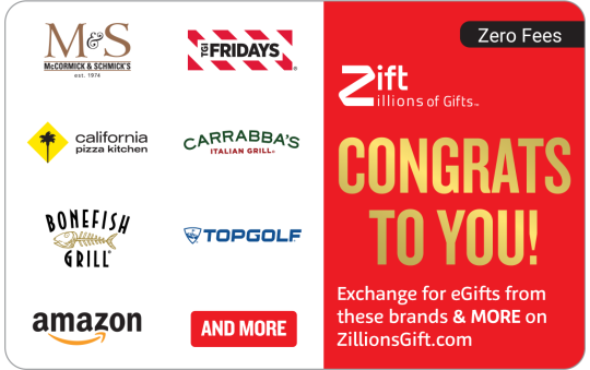 Congrats to You - Zift Gift Card | The Gift Card Shop