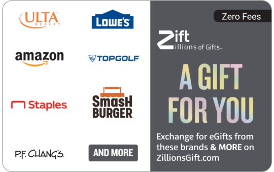 A Gift For You - Zift eGift Card | The Gift Card Shop