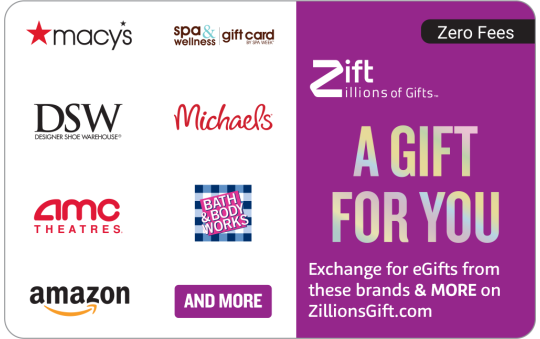A Gift For You Purple - Zift Gift Card | The Gift Card Shop