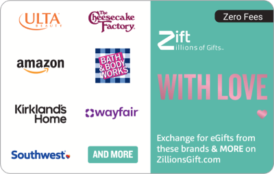 Visa Blonde Bow Gift Card 