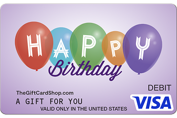 Hero 3 -Visa Birthday Balloons Gift Card