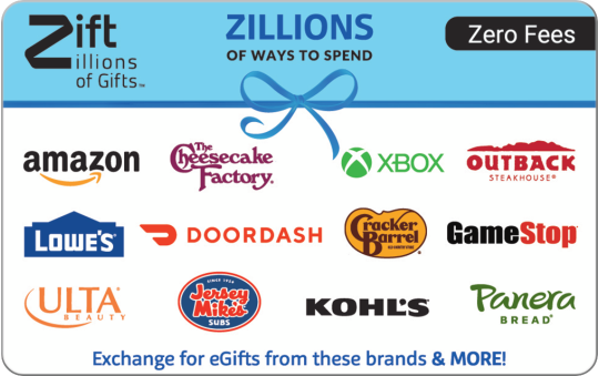 Zillions Gift Card