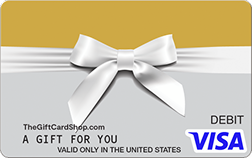 Visa Wrapped Bow Silver Gift Card