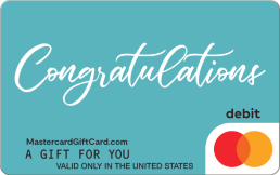 Mastercard Congrats Teal Gift Card